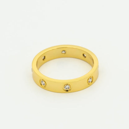 [⭐Aura]LOVE RING 3.6MM 8 DIAMONDS