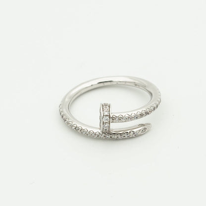 [⭐Aura]JUSTE RING 1.8MM SILVER DIAMONDS