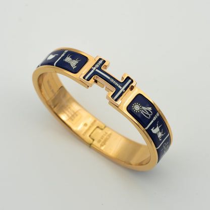 [⭐Aura]H BRACELET BLUE CERAMIC