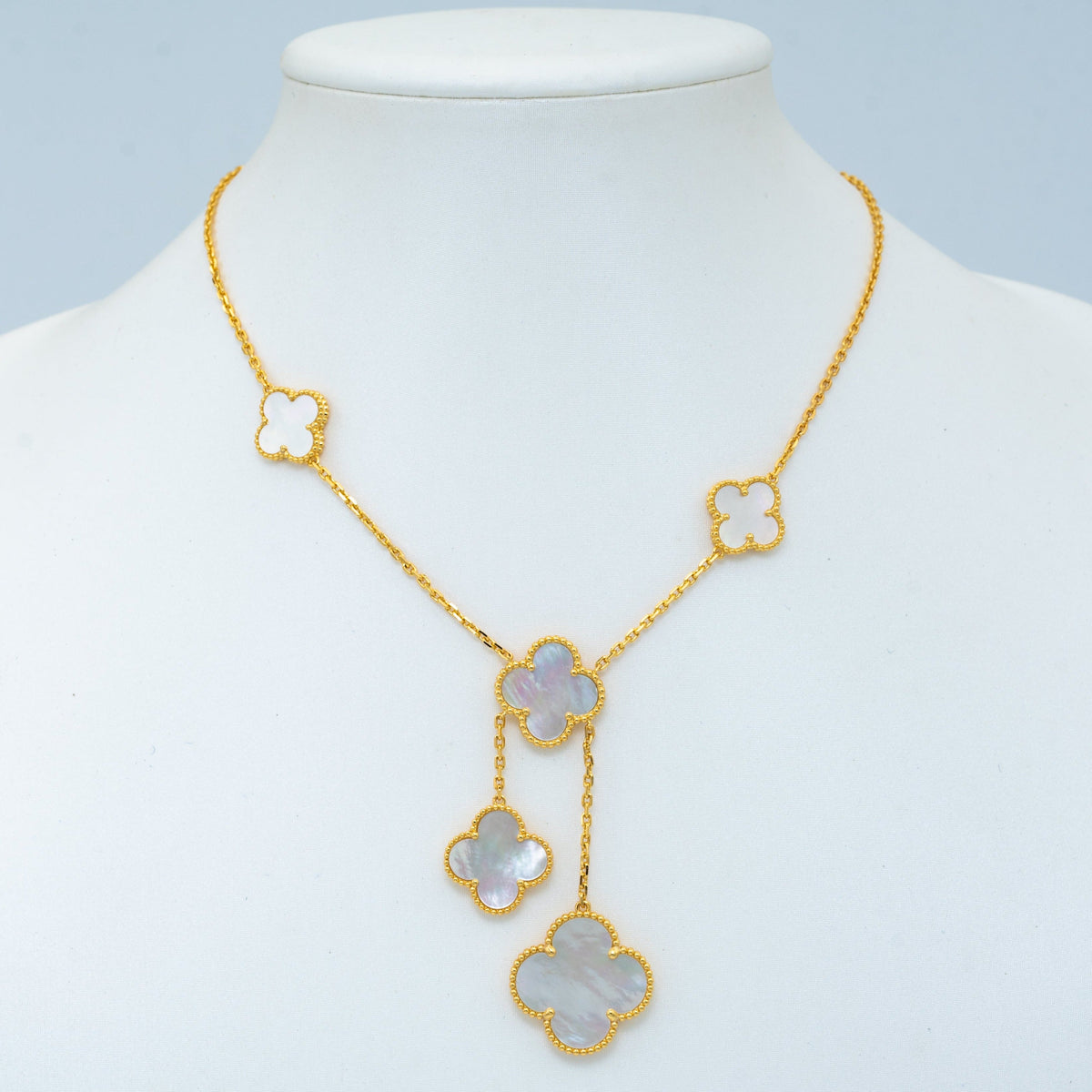 [⭐Aura]CLOVER MOTHER OF PEARL NECKLACE 6 MOTIF