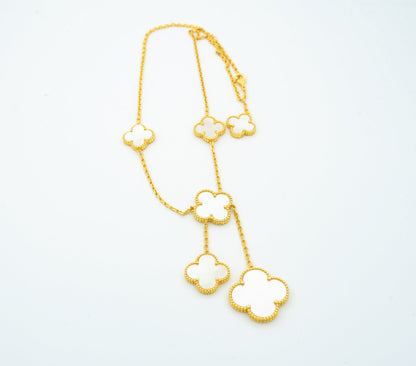 [⭐Aura]CLOVER MOTHER OF PEARL NECKLACE 6 MOTIF