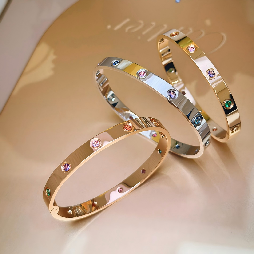 [⭐Aura] 2026 RAINBOW LOVE BRACELET 6.1MM  10 DIAMONDS