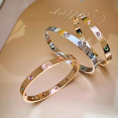 [⭐Aura] 2026 RAINBOW LOVE BRACELET 6.1MM  10 DIAMONDS