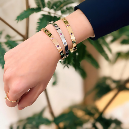[⭐Aura] 2026 RAINBOW LOVE BRACELET 6.1MM  10 DIAMONDS