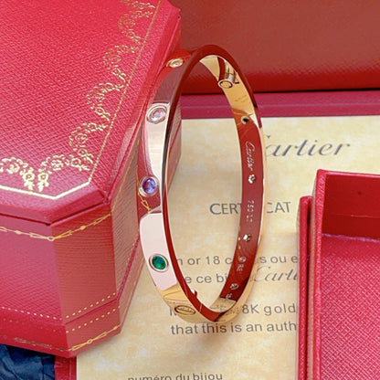 [⭐Aura] 2026 RAINBOW LOVE BRACELET 6.1MM  10 DIAMONDS