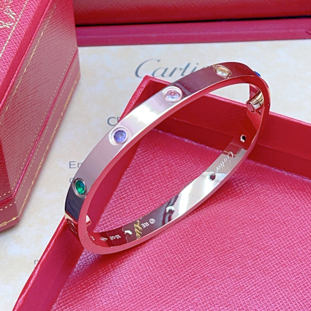 [⭐Aura] 2026 RAINBOW LOVE BRACELET 6.1MM  10 DIAMONDS