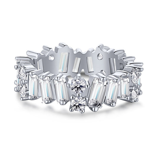 [Aura Jewelry]Delicate Multi Shape Tennis Ring