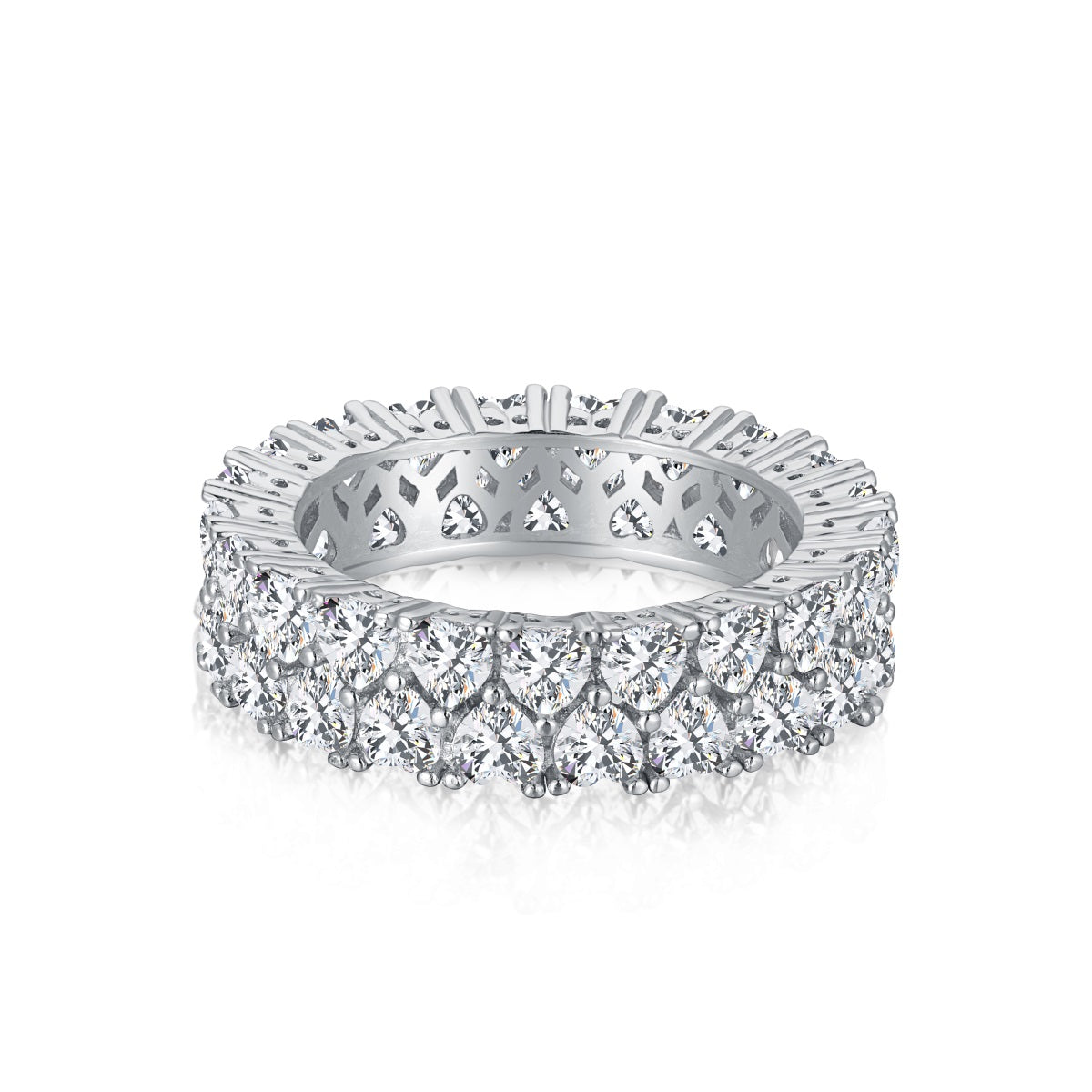 [Aura Jewelry]Sparkling Full Heart Ring