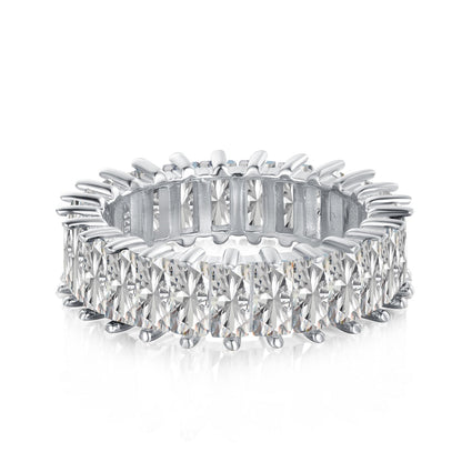 [Aura Jewelry]Unique Colorful Radiant Cut RIng