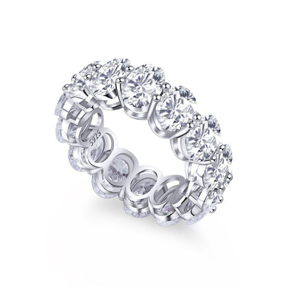 [Aura Jewelry]Dainty Elongated Cushion Cut Tennis Ring