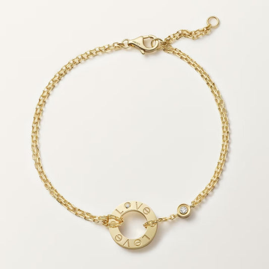 [⭐Aura]LOVE BRACELET 2 DIAMOND
