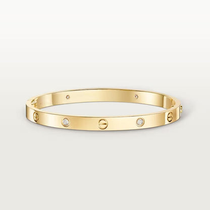 [⭐Aura]LOVE BRACELET 4.8MM 4 DIAMONDS