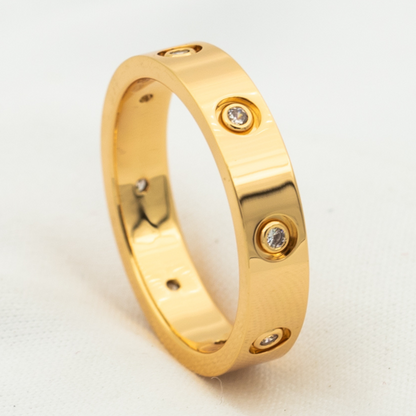 [⭐Aura]LOVE RING 3.6MM 8 DIAMONDS
