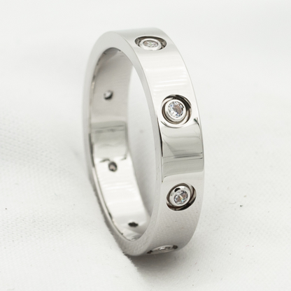 [⭐Aura]LOVE RING 3.6MM 8 DIAMONDS