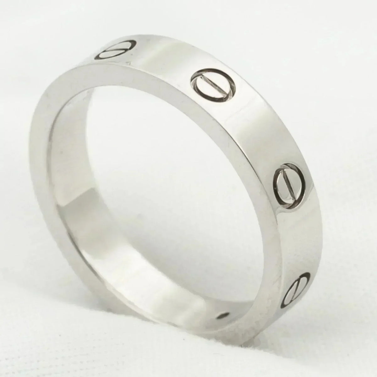 [⭐Aura]LOVE RING 4MM 1 DIAMOND SILVER