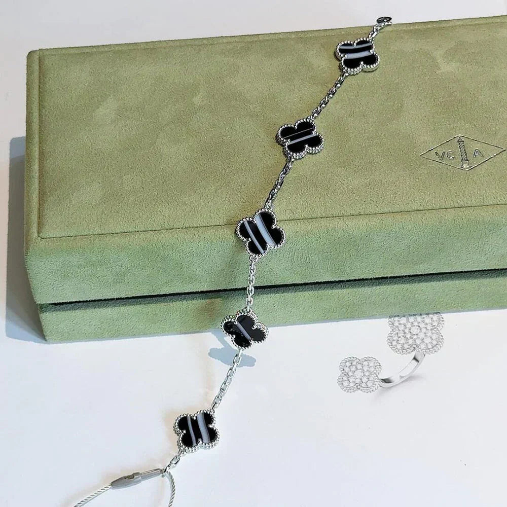 [⭐Aura] CLOVER 5 MOTIF PULSAR STONE BRACELET COLLECTION