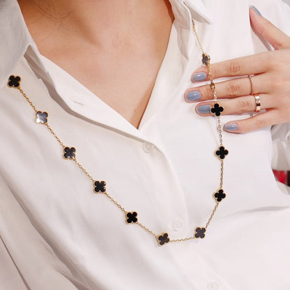 [⭐Aura]CLOVER 20 MOTIFS ONYX ROSE GOLD