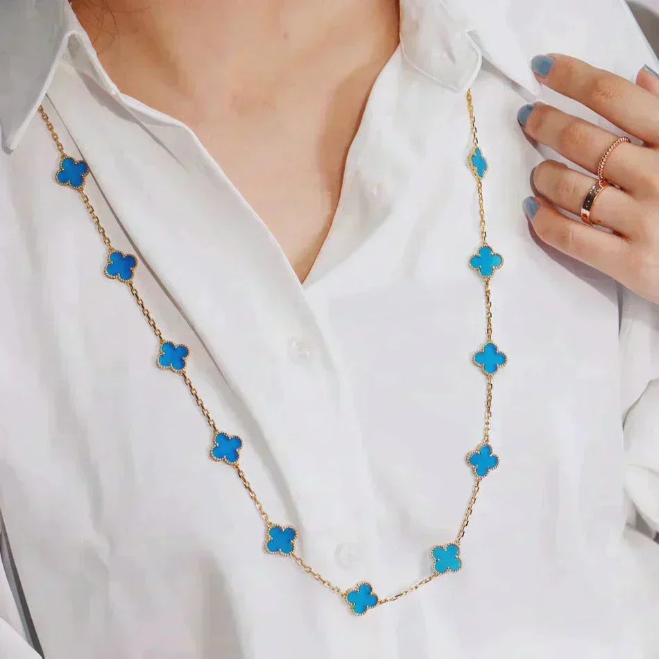 [⭐Aura]CLOVER 20 MOTIFS TURQUOISE GOLD