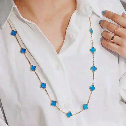 [⭐Aura]CLOVER 20 MOTIFS TURQUOISE GOLD