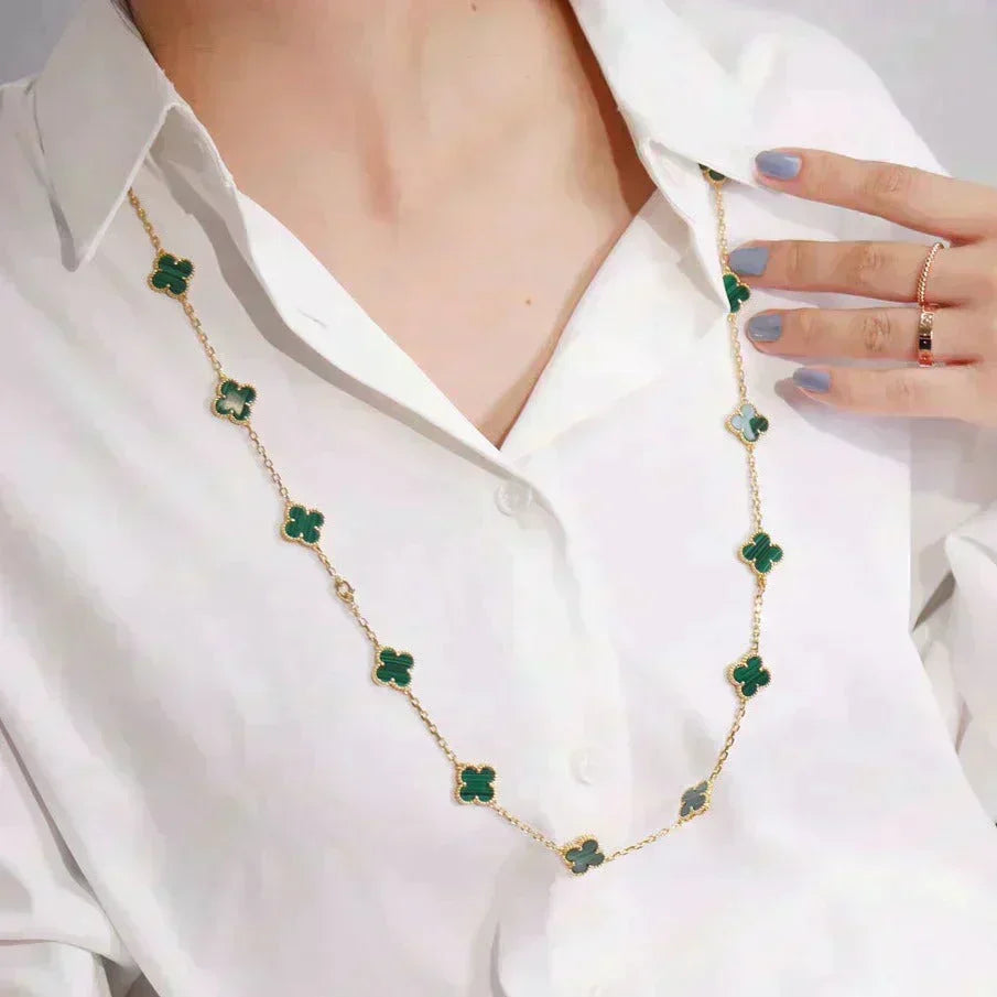 [⭐Aura]CLOVER 20 MOTIFS MALACHITE GOLD