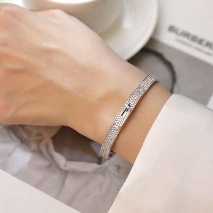 [⭐Aura]KELLY BRACELET DIAMOND PAVED