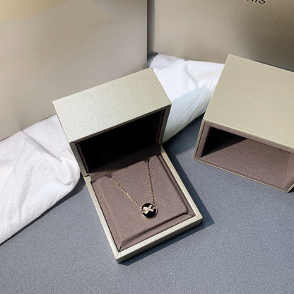 [⭐Aura]JEUX DE PINK GOLD DIAMOND NECKLACE
