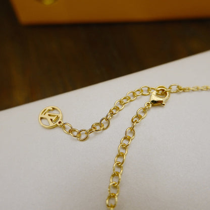 [⭐Aura]BLOOMING SUPPLE NECKLACE BRASS