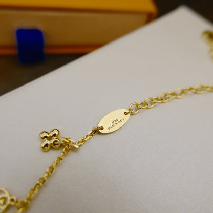 [⭐Aura]BLOOMING SUPPLE NECKLACE BRASS