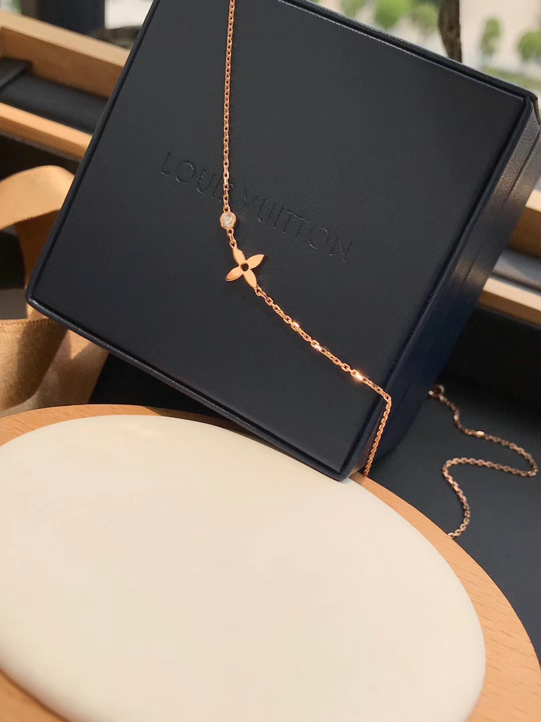 [⭐Aura]BLOSSOM PENDANT PINK GOLD AND DIAMOND