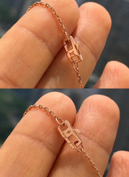 [⭐Aura]BLOSSOM PENDANT PINK GOLD AND DIAMOND
