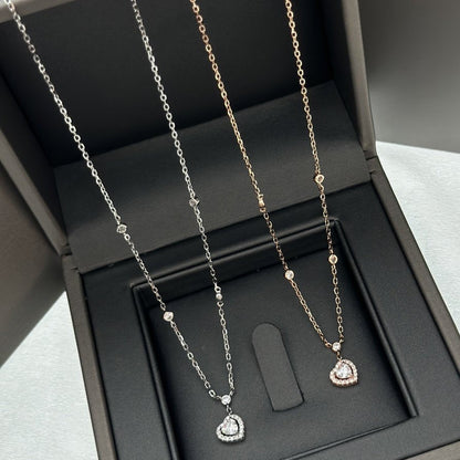 [⭐Aura]JOY HEART DIAMOND NECKLACE