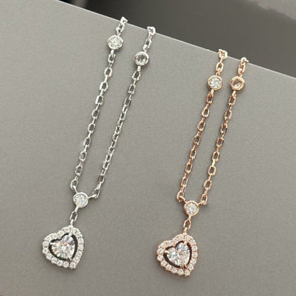 [⭐Aura]JOY HEART DIAMOND NECKLACE