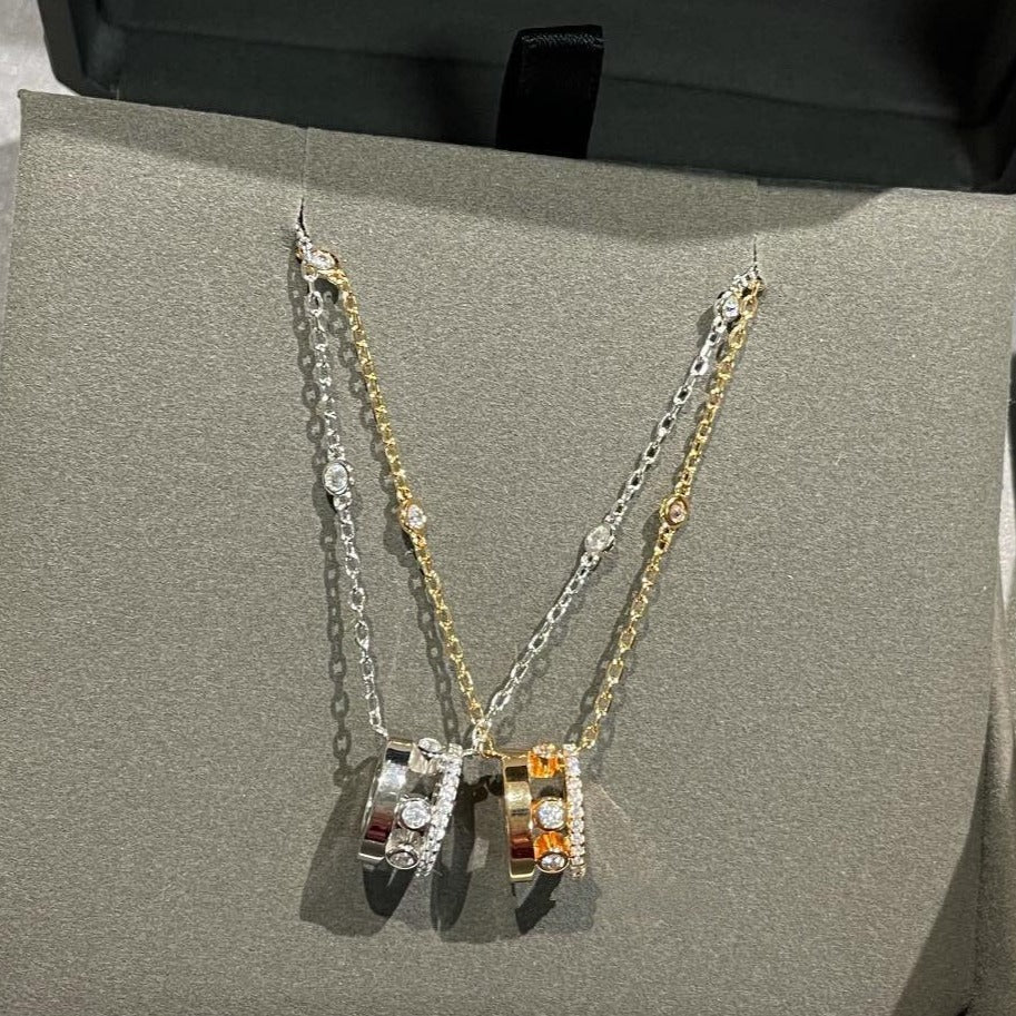 [⭐Aura]CHAIN MOVE ROMANE PEDAND NECKLACE