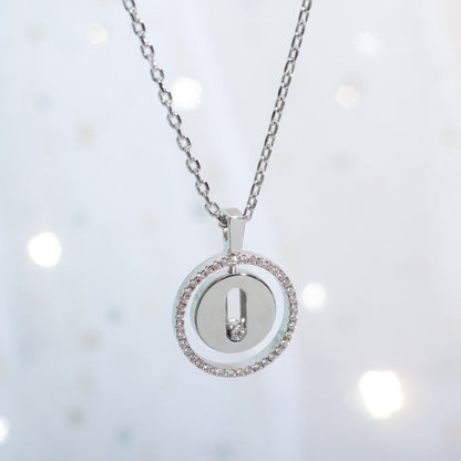 [⭐Aura]Demo MOVE PM NECKLACE SILVER DIAMOND