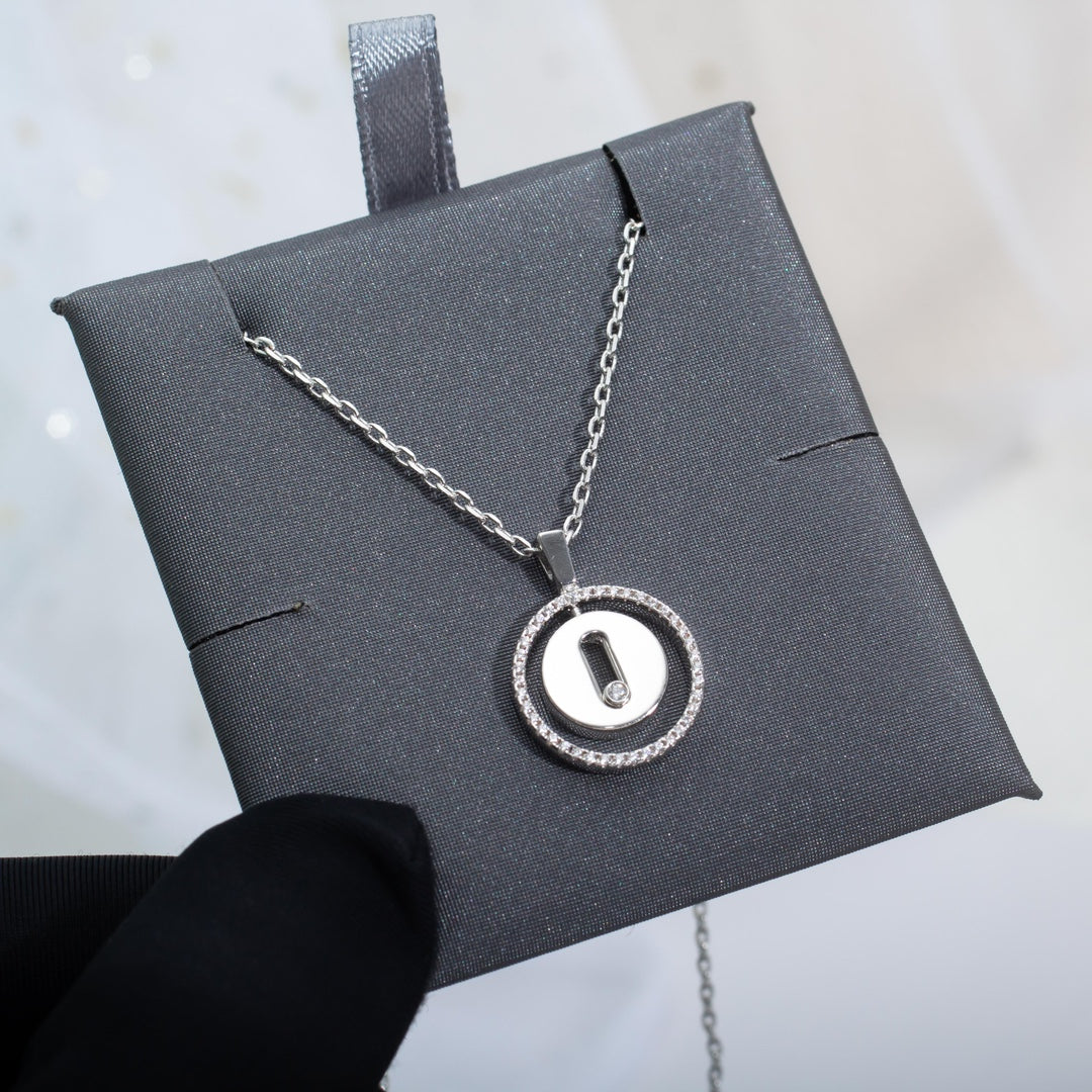 [⭐Aura]Demo MOVE PM NECKLACE SILVER DIAMOND