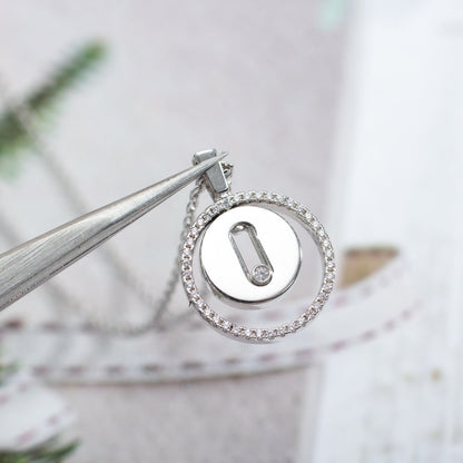 [⭐Aura]Demo MOVE PM NECKLACE SILVER DIAMOND
