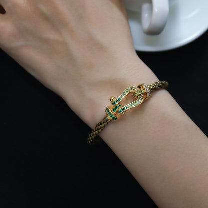 [⭐Aura]FORCE 10 GOLD GREEN DIAMOND PAVED