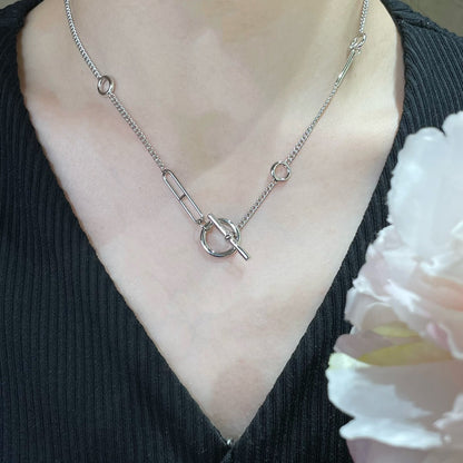 [⭐Aura]HM STERLING CHAINE D'ANCRE HEART