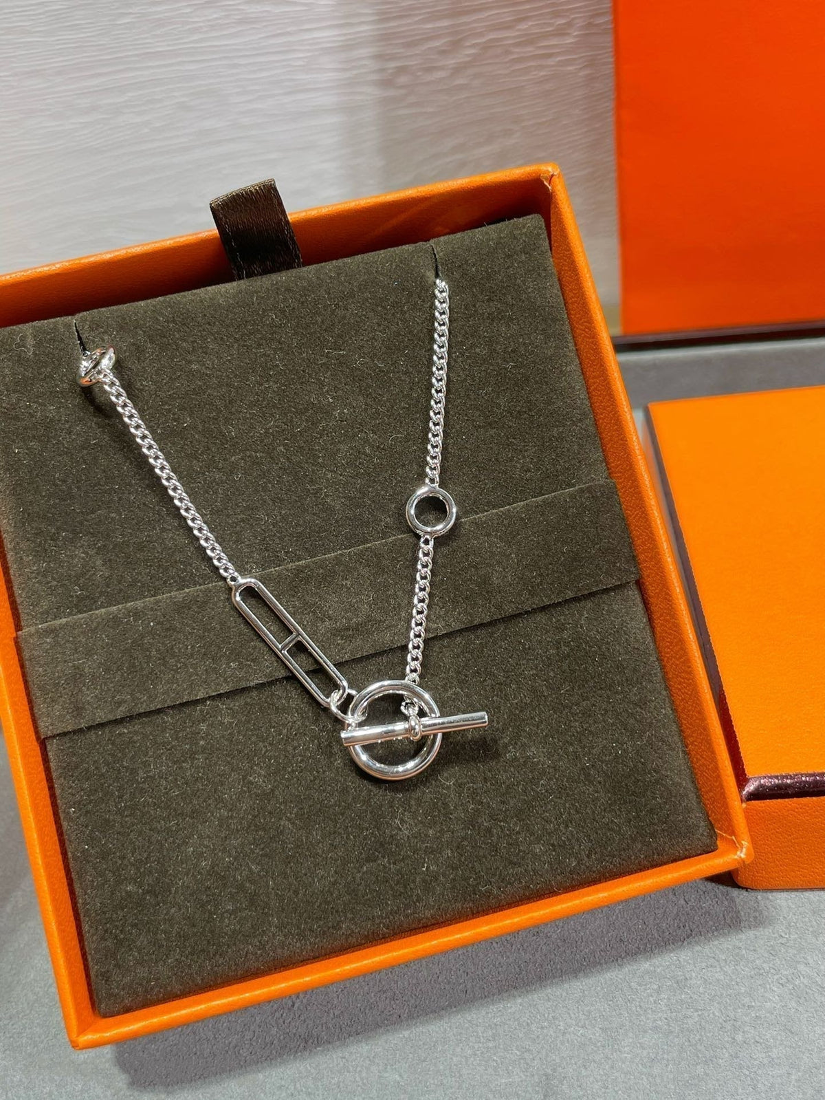 [⭐Aura]HM STERLING CHAINE D'ANCRE HEART