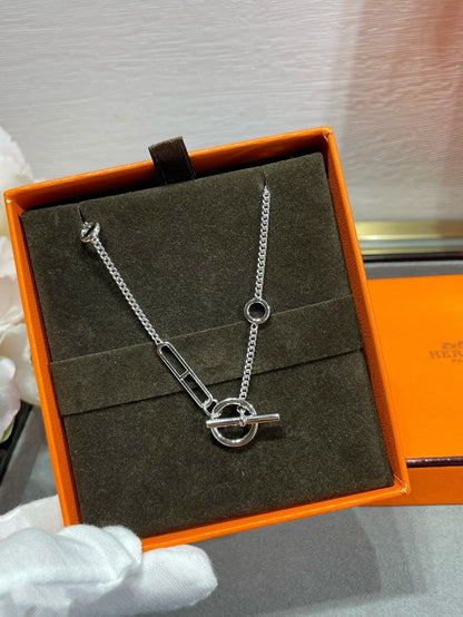 [⭐Aura]HM STERLING CHAINE D'ANCRE HEART