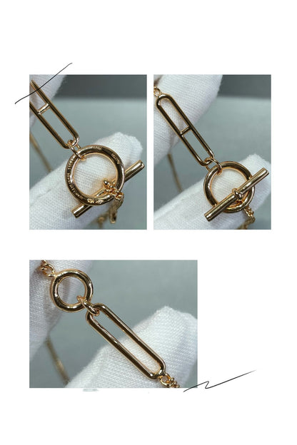 [⭐Aura]HM STERLING CHAINE D'ANCRE HEART