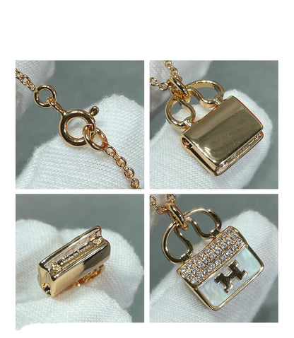 [⭐Aura]H CIRCE MOISSANITE PENDANT NECKLACE GOLD