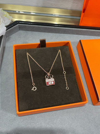 [⭐Aura]H CIRCE MOISSANITE PENDANT NECKLACE GOLD