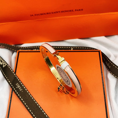 [⭐Aura]CLASSIC HM CLIC  PINK 8MM ENAMEL BRACELET