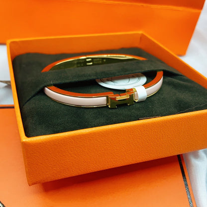 [⭐Aura]CLASSIC HM CLIC  PINK 8MM ENAMEL BRACELET