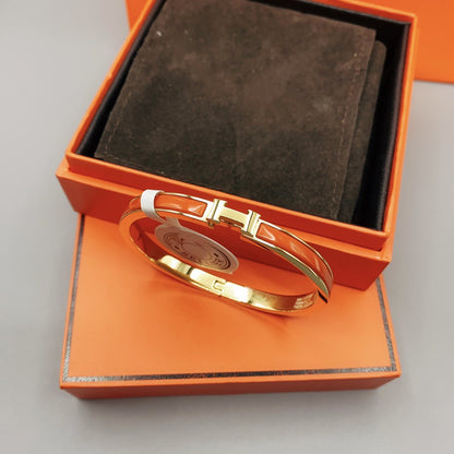[⭐Aura]CLASSIC HM CLIC RED 8MM ENAMEL BRACELET