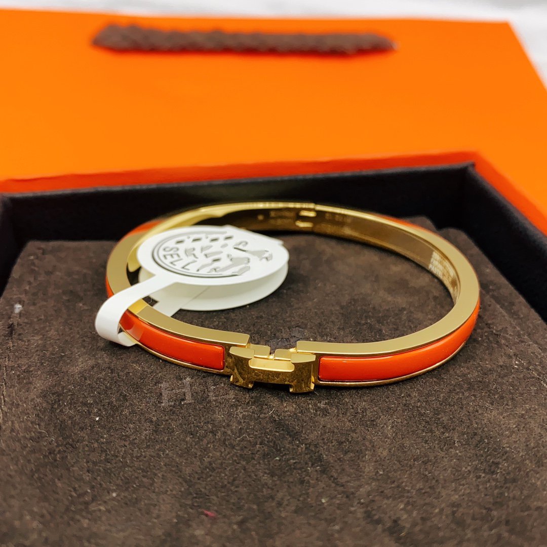 [⭐Aura]CLASSIC HM CLIC RED 8MM ENAMEL BRACELET