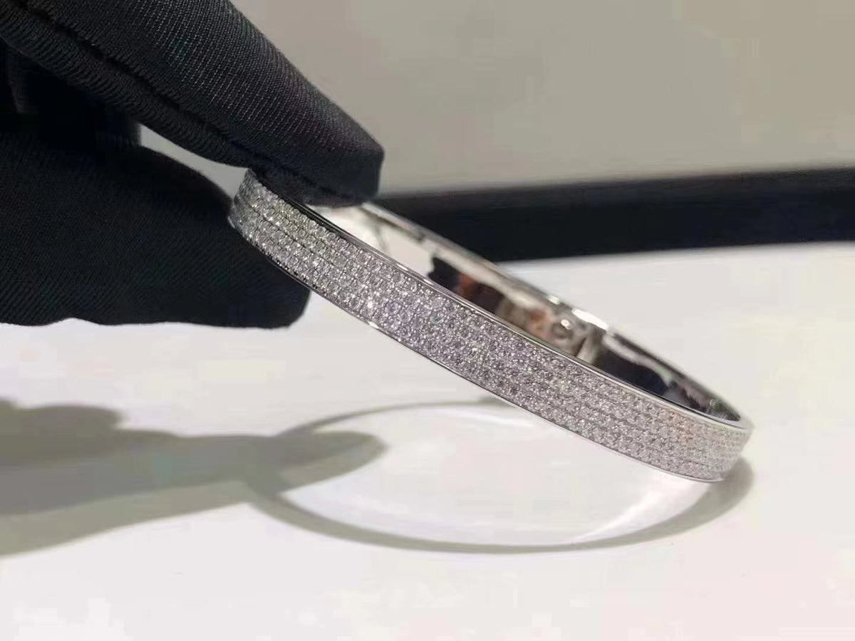 [⭐Aura]HM KELLY BRACELET IN SILVER AND FULL PAVE DIAMOND