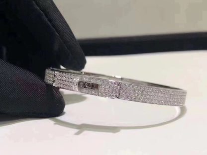 [⭐Aura]HM KELLY BRACELET IN SILVER AND FULL PAVE DIAMOND