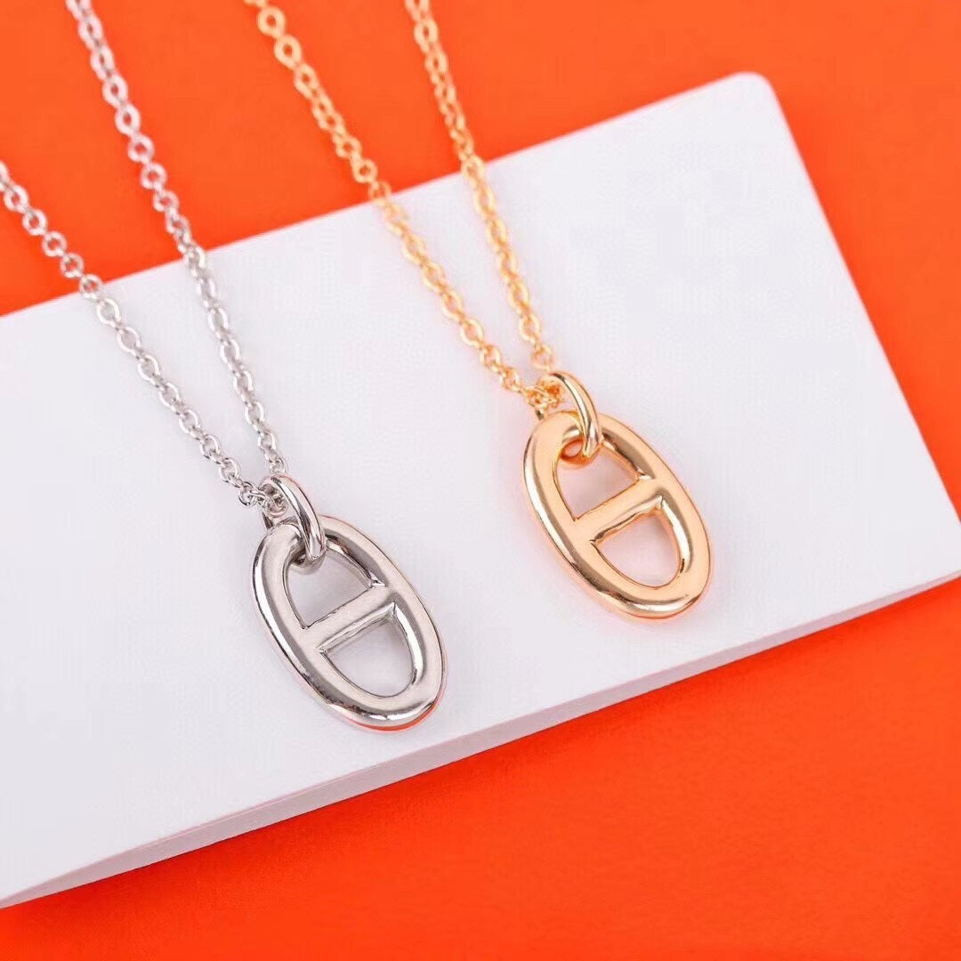 [⭐Aura]HM PIG NOSE NECKLACE